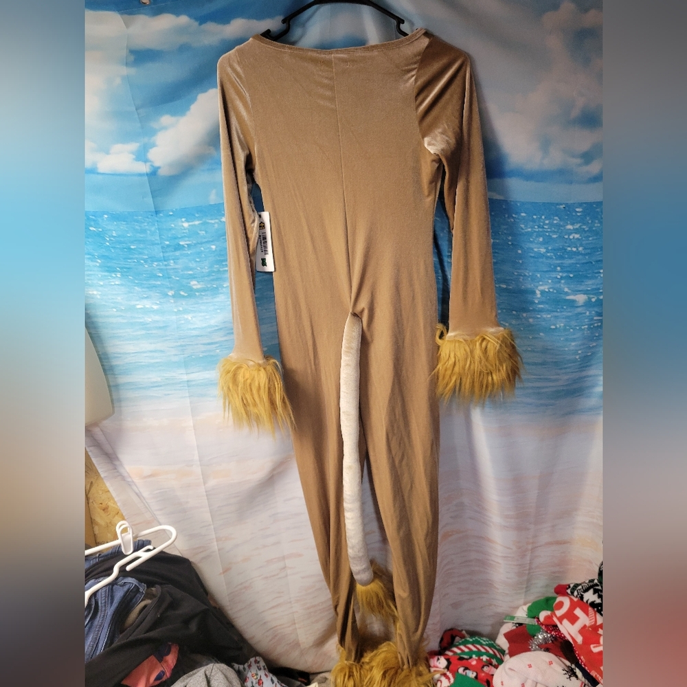 Tipsy Elves NWT Women's Fitted Lion Jumpsuit Halloween Costume Size XL - Picture 3 of 5